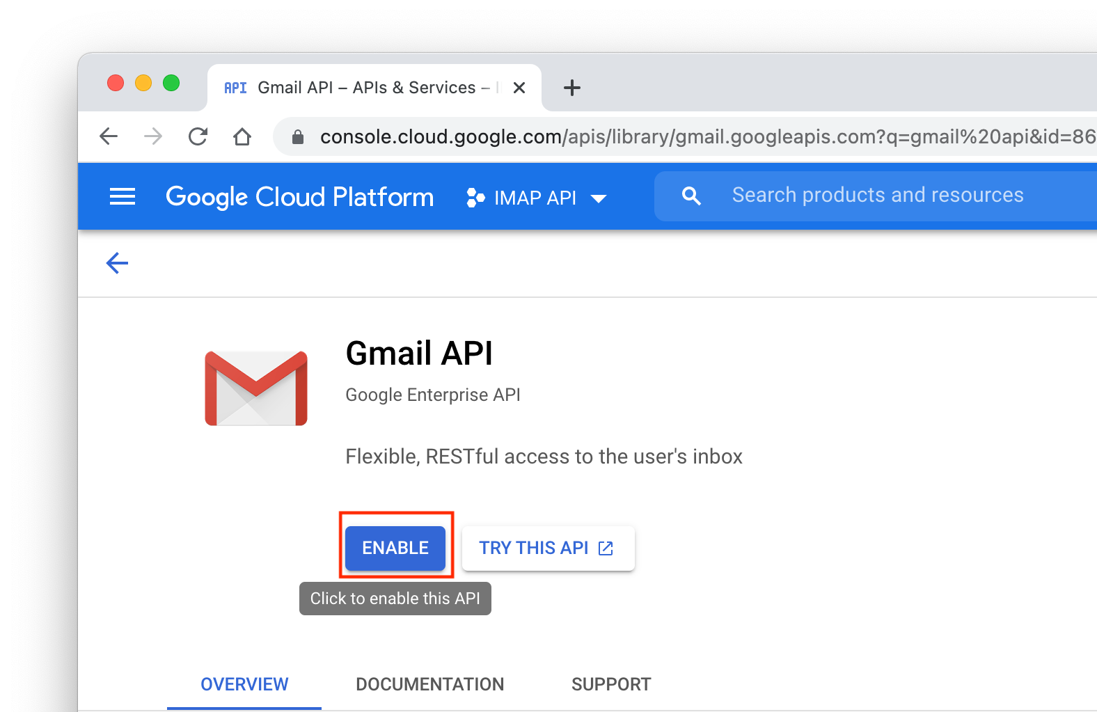 Setting up Gmail OAuth2