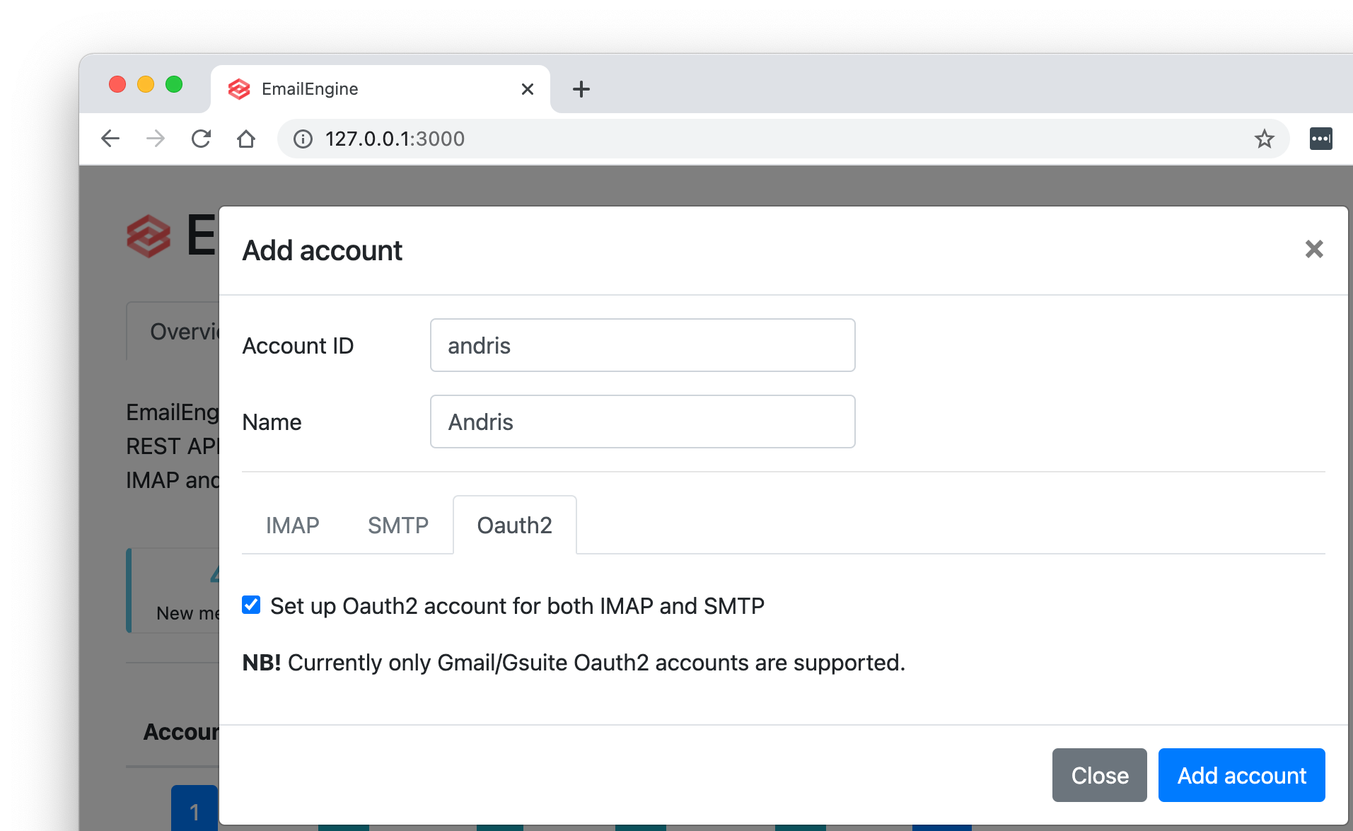 Setting Up Gmail OAuth2 For EmailEngine