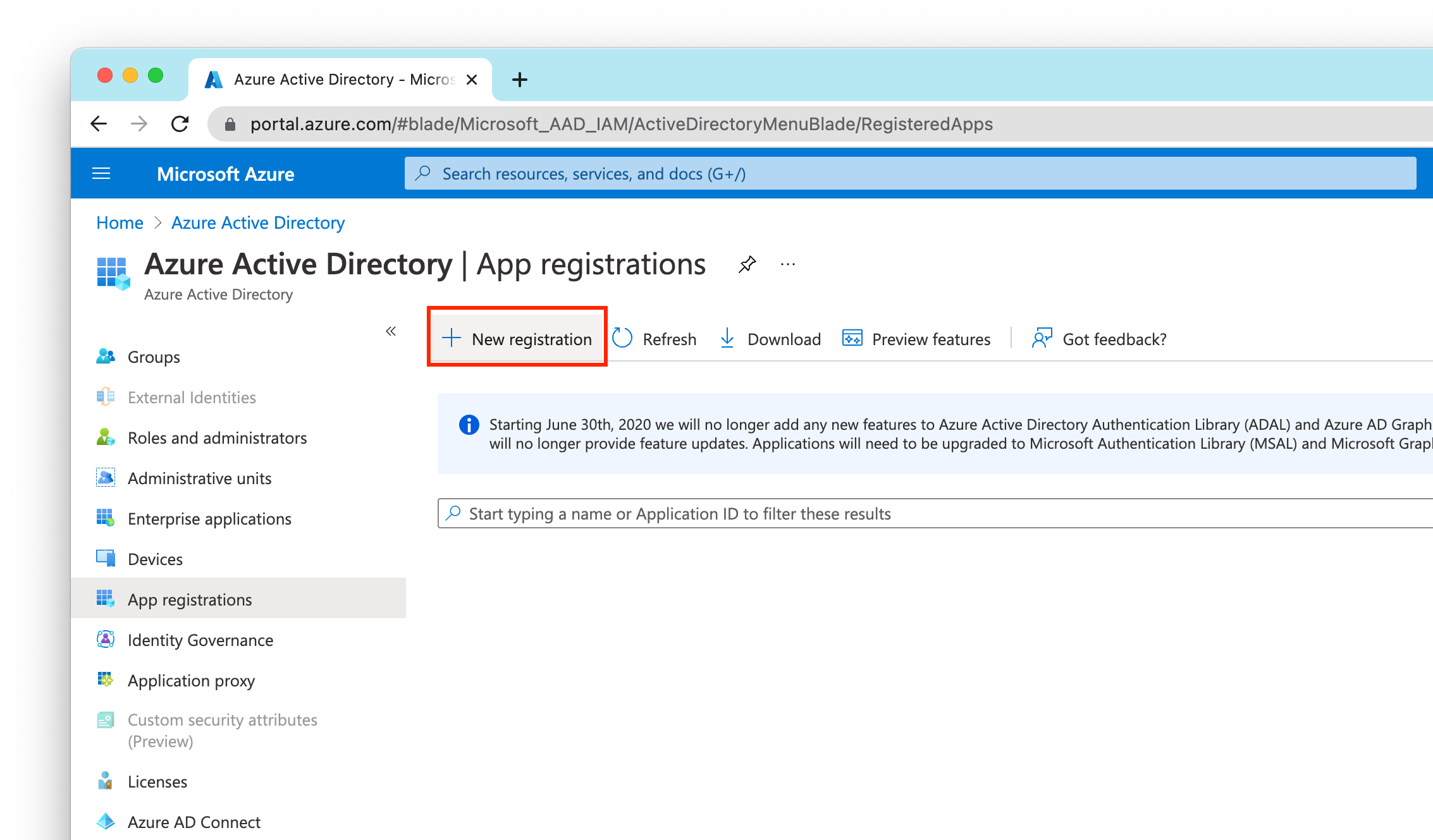 Setting up OAuth2 with Outlook