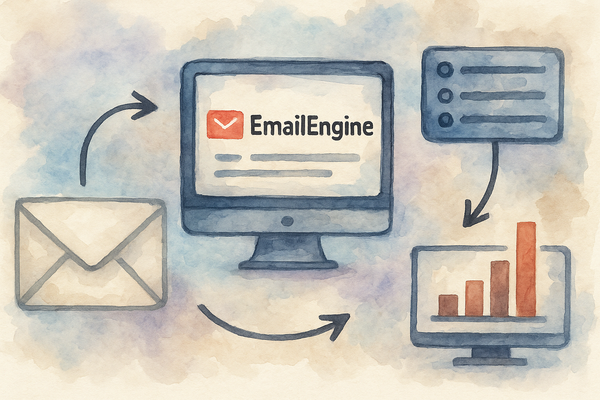 Using EmailEngine to continuously feed emails for analysis